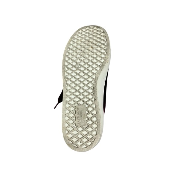 Zara‎ Basic Collection 37 Velvet Shoes Sneakers Maroon - Picture 5 of 6